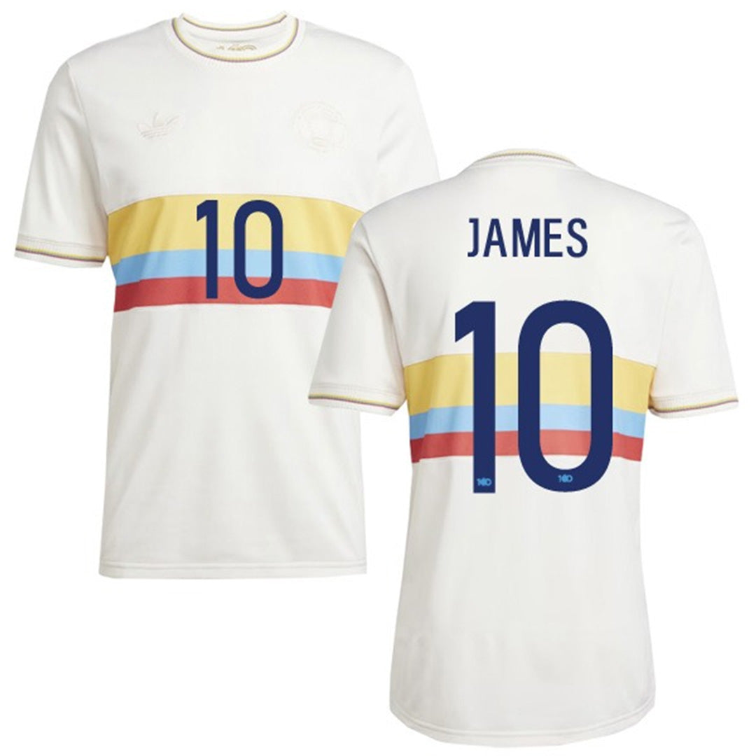 01729746624114cd57fJAMES10ColombiaCentenaryCollectionJersey2024MineJerseys_22050efd-769d-49ea-b367-db1aaa8fe8dc #10 James Camiseta del centenario 2024/2025 - Imagem 1