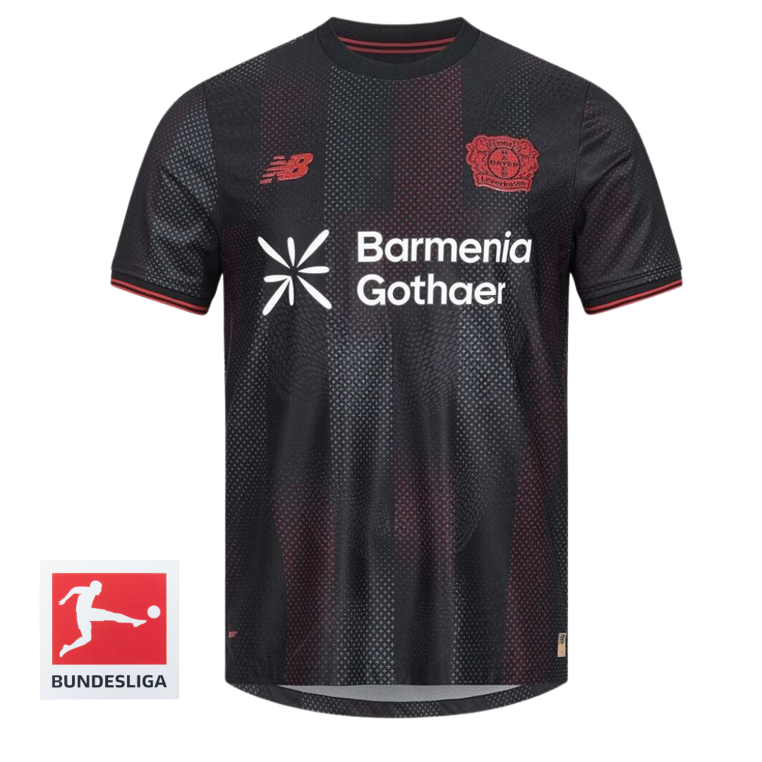 0AA03EBD-DD6C-4CB8-A6C1-7FA29DCFD41D Bayer 04 Leverkusen 25/26 I Home Jersey - Fan Version - Imagem 1