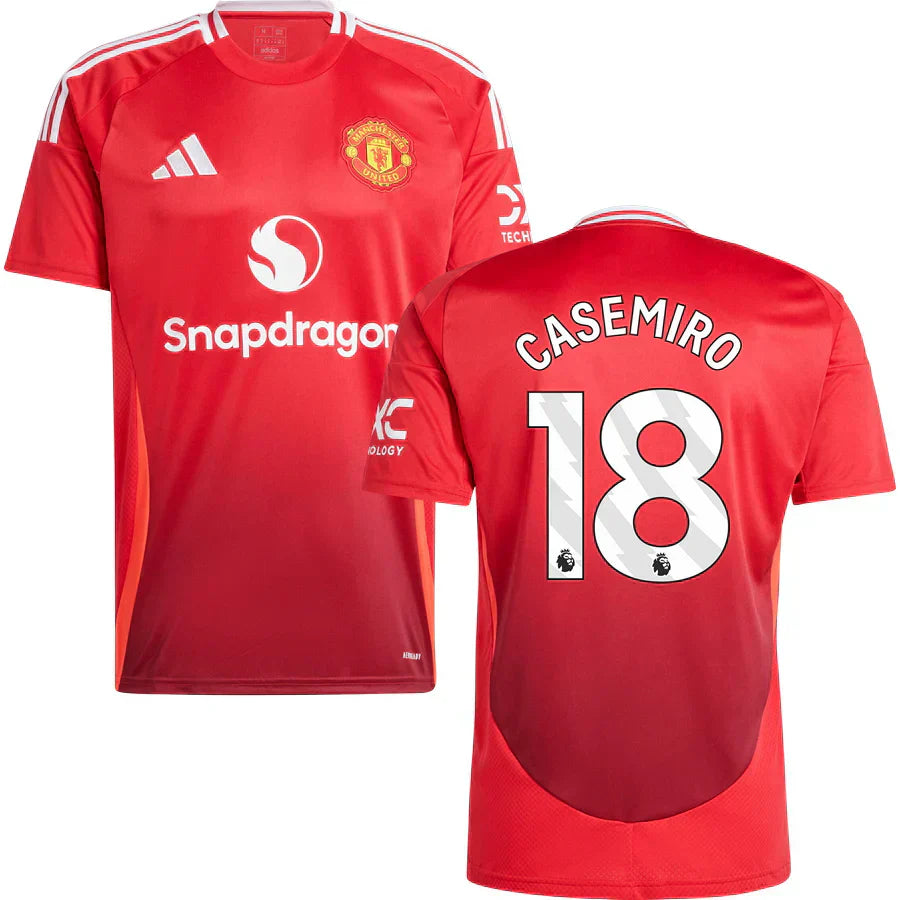 18_cc3e3819-c174-470f-be7f-1aeb60e40dff #18 Casemiro Jersey Manchester United Home 2024/2025 - Imagem 1