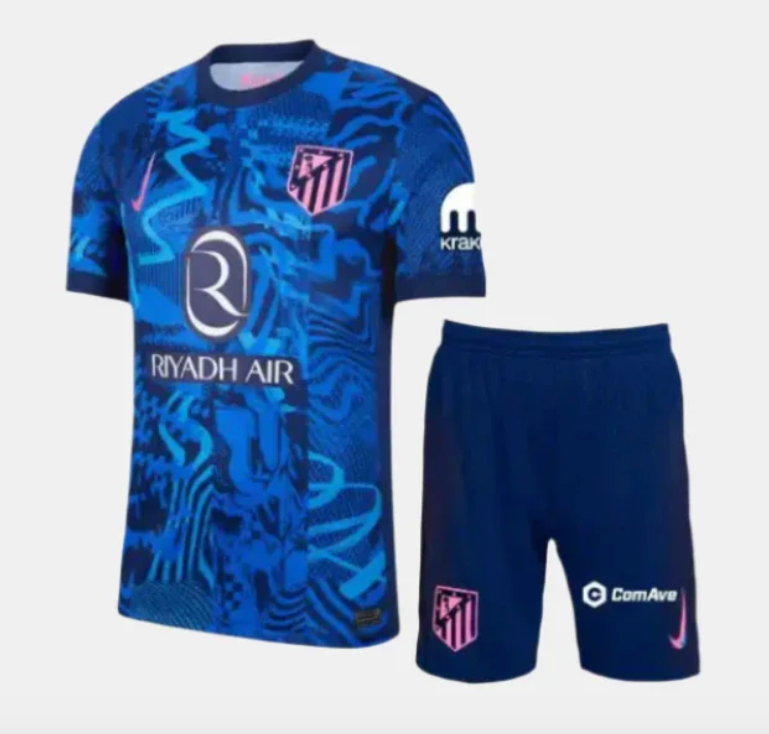 20241005220821_0487f21e-3247-4d55-bed1-77284bf1fa9b Kids Atletico Madrid Third Kit 2024/2025 - Imagem 1