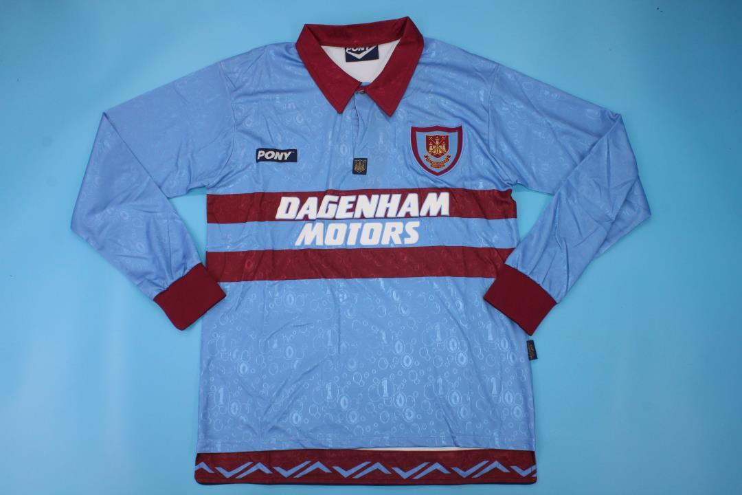 22a3d016_7ec8651d-6e53-42b1-b68a-afa9a4a55b88 West Ham United Retro Jersey Away 1995/1997 - Long Sleeve - Imagem 1