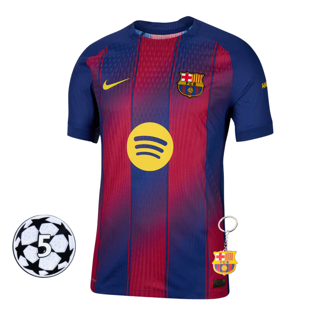 30755136-87A2-4E58-B34E-59DE54338795 Barcelona 2025 I Home Shirt - Player Version - Imagem 1