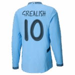 #10 Grealish Manchester City Home Jersey 2024/2025 Long Sleeve