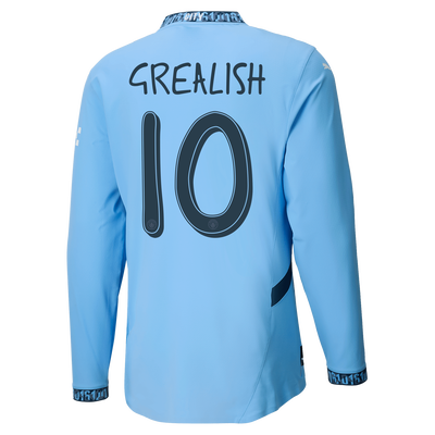 701230870CD001_pp_01_mcfc_4821cfd3-2398-4169-9987-db56896a93c3 #10 Grealish Manchester City Home Jersey 2024/2025 Long Sleeve - Imagem 1