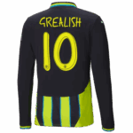 #10 Grealish Manchester City Away Jersey 2024/2025 Long Sleeve