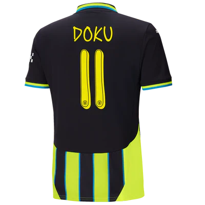 701230949CI001_pp_01_mcfc_0c399806-1775-4c7f-b797-9b1bb2d01add #11 Doku Manchester City Away Jersey 2024/2025 - Imagem 1