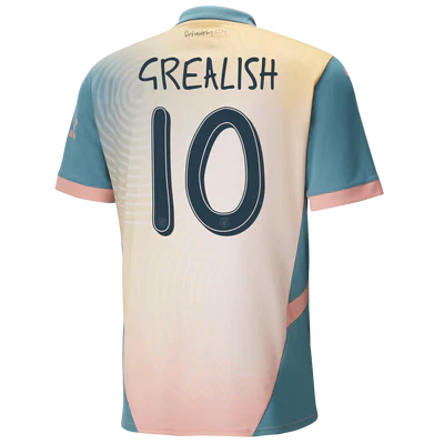 701230971AS001_pp_01_mcfc_708647bc-6db4-4cac-9b26-d06abf76883b #10 Grealish Manchester City Fourth "Definitely City" Jersey 2024/2025 - Imagem 1