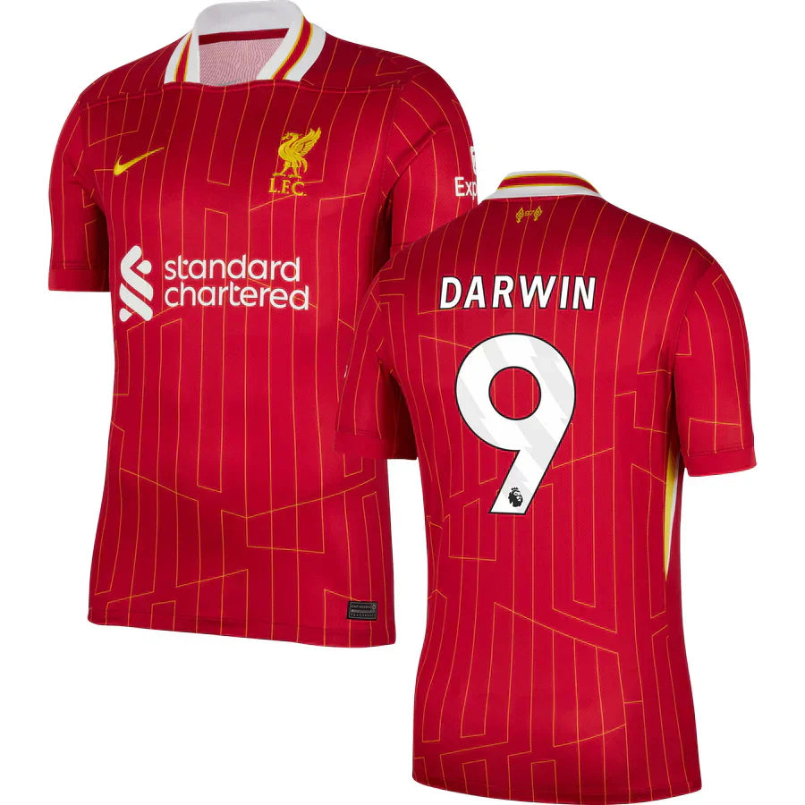 9_0123c3fd-fc27-4fca-b88e-2f91494da88e #9 Darwin Jersey Liverpool Home 2024/2025 - Imagem 1