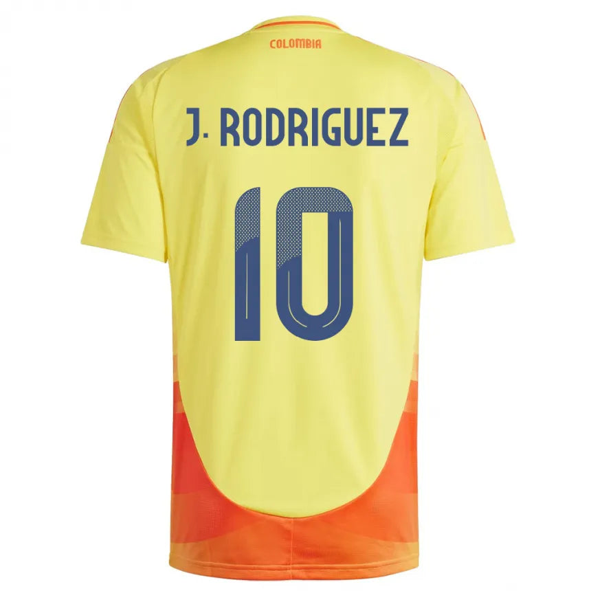 WNDBH4516_f3d7997e-96a3-4f0a-816e-e0a92ba9dd27 #10 J. Rodriguez Camiseta local de Colombia 2024/2025 - Imagem 1