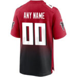 Atlanta Falcons - Alternate Custom NFL Game Jersey - Red - Imagem 3