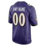 Baltimore Ravens - Custom NFL Game Jersey - Purple - Imagem 3