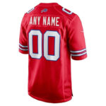 Buffalo Bills - Alternate Custom NFL Game Jersey - Red - Imagem 3
