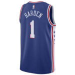 James Harden Philadelphia 76ers 20222 NBA Jersey - Icon Edition - Royal - Imagem 2
