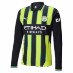 #11 Doku Manchester City Away Jersey 2024/2025 Long Sleeve - Imagem 2