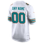 Miami Dolphins - Alternate Custom NFL Game Jersey - White - Imagem 3