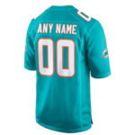 Miami Dolphins - Aqua Custom NFL Game Jersey - Imagem 3